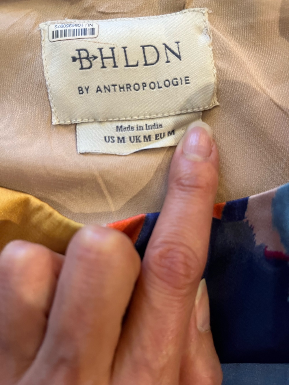 Anthropologie BHLDN one-shoulder satin mini dress. Bell sleeve. 2 pockets. M - Picture 9 of 11